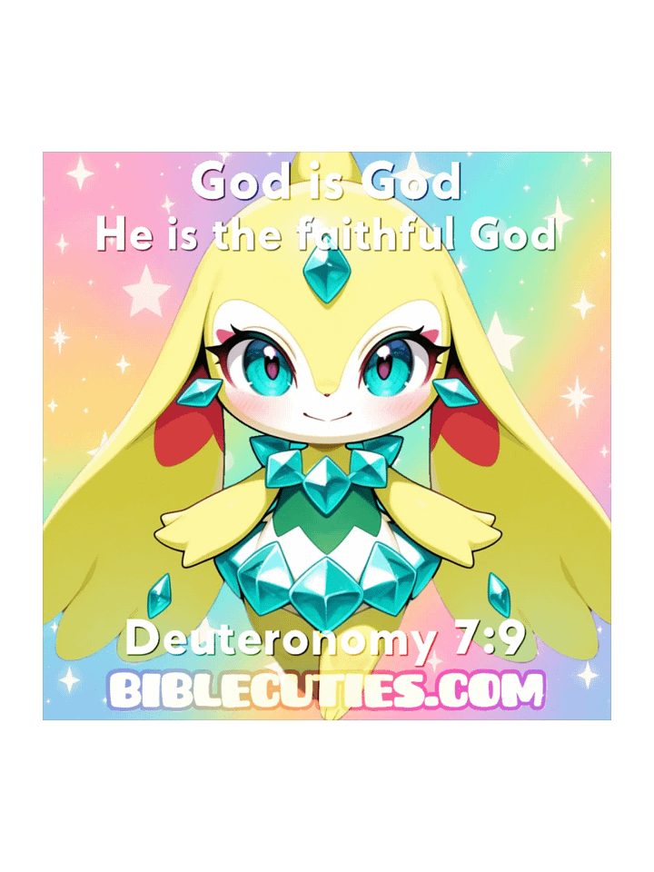 Bible Cuties Virginia - God is God, he is the faithful God Sticker product image (2)