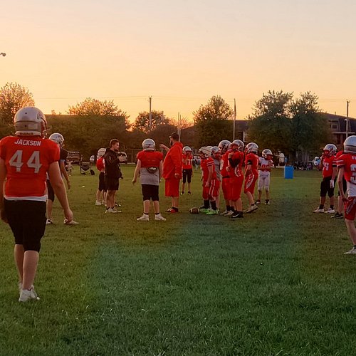 Nephews last Pee Wee practice ever! Sad its over but next year he plays school football.
