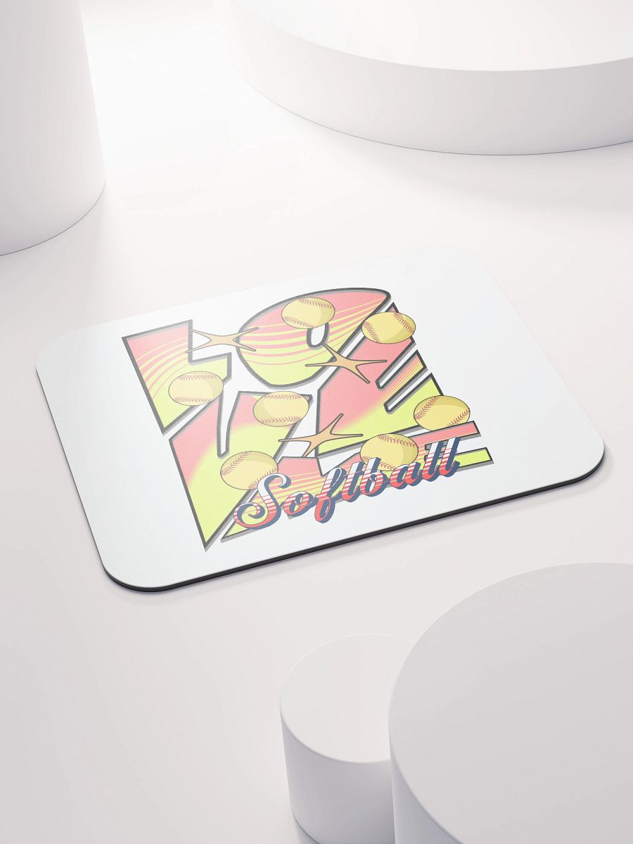 Love Me Softball Mouse Pad product image (4)