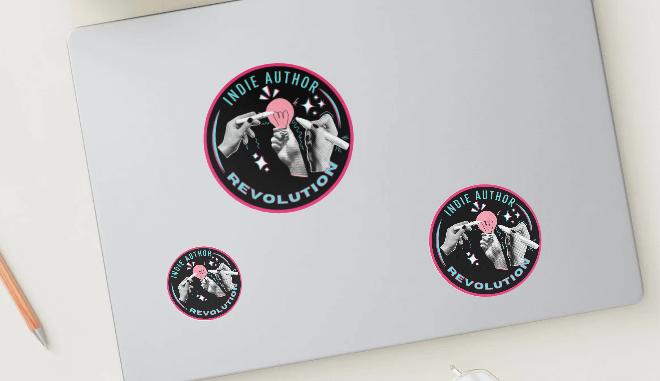 The Indie Author Revolution logo Vinyl Sticker product image (2)