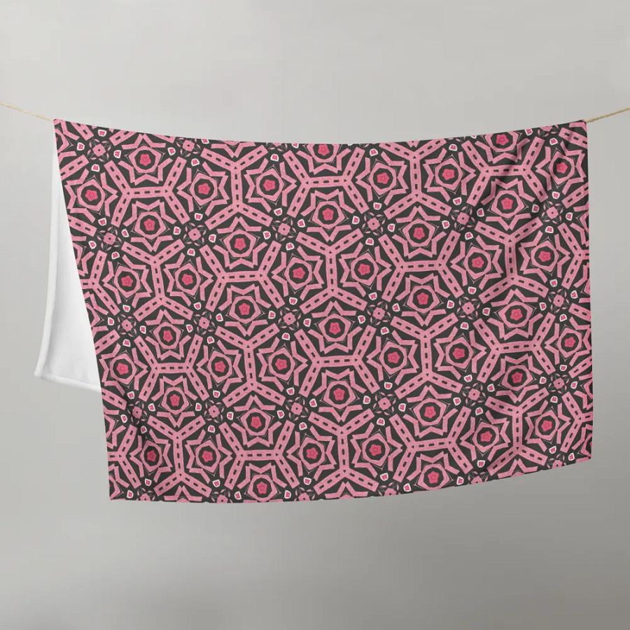 Black Red and Black Throw Blanket product image (12)