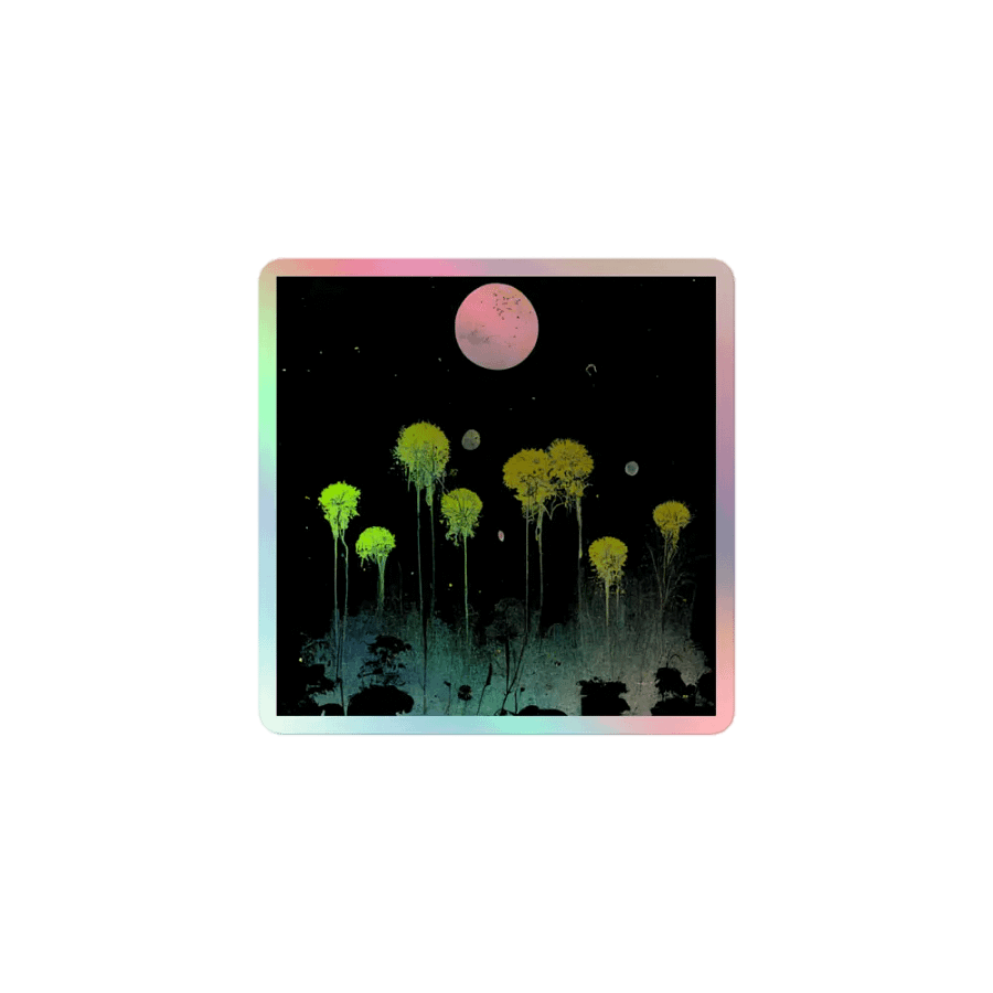 Moonlit Garden Holographic Sticker Sheet product image (1)