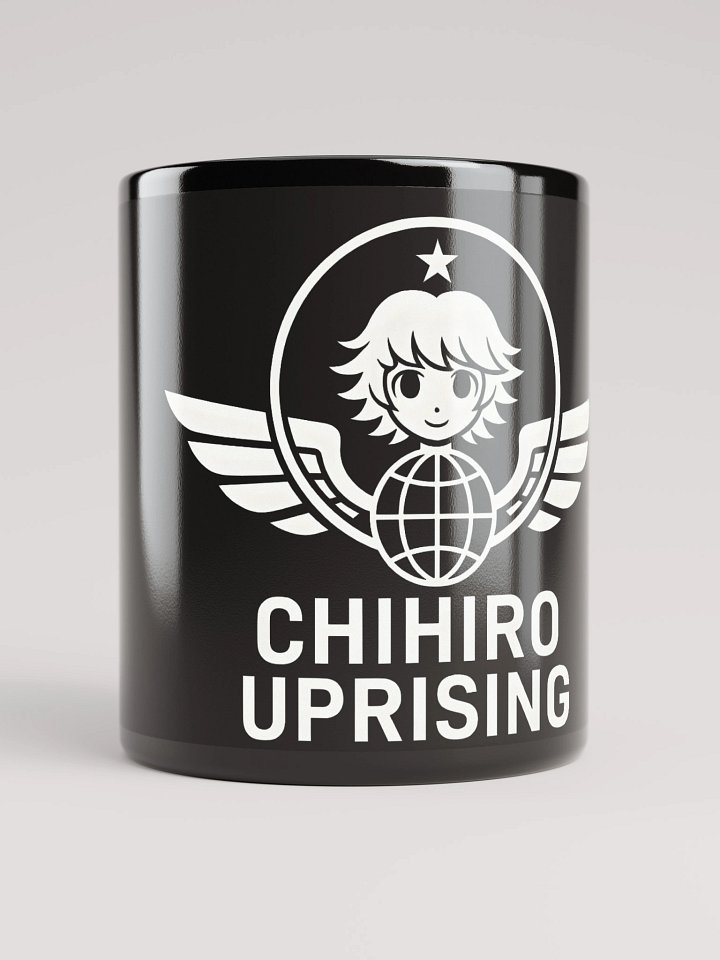 Chihiro Uprising Black Glossy Mug product image (1)