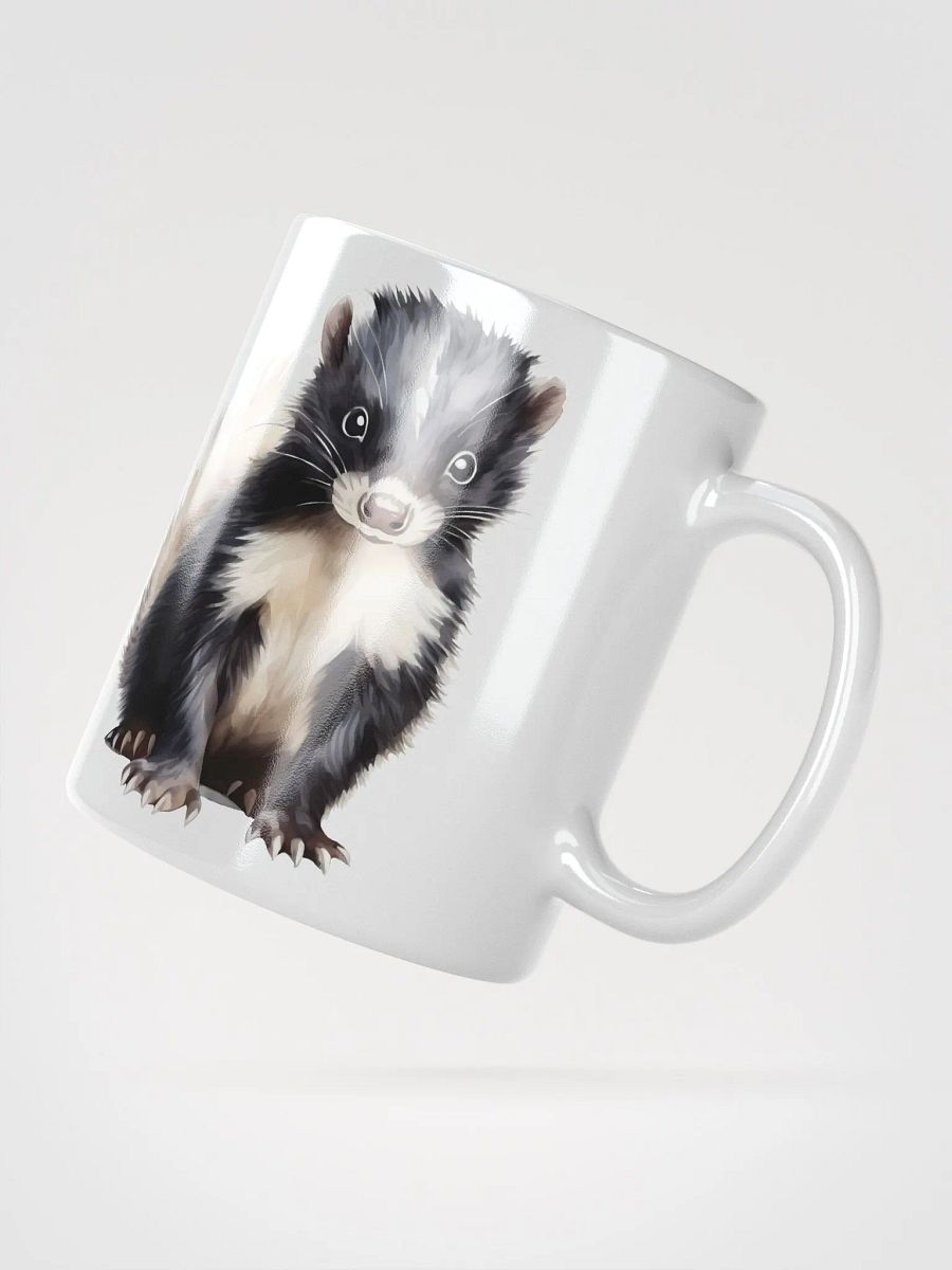 Cute Baby Watercolor Skunk Mug product image (4)