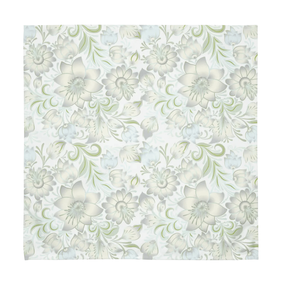 Soft Pastel White Vintage Flower Design product image (3)