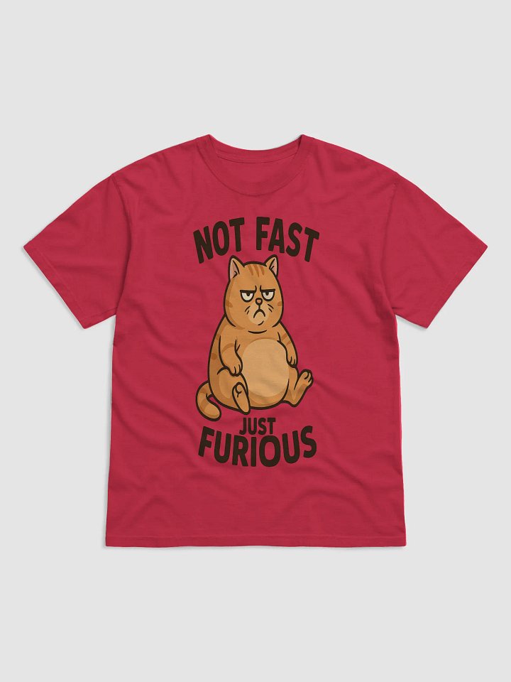 Not Fast Just Furious Cat Tee – Hilarious Grumpy Cat Mood product image (1)