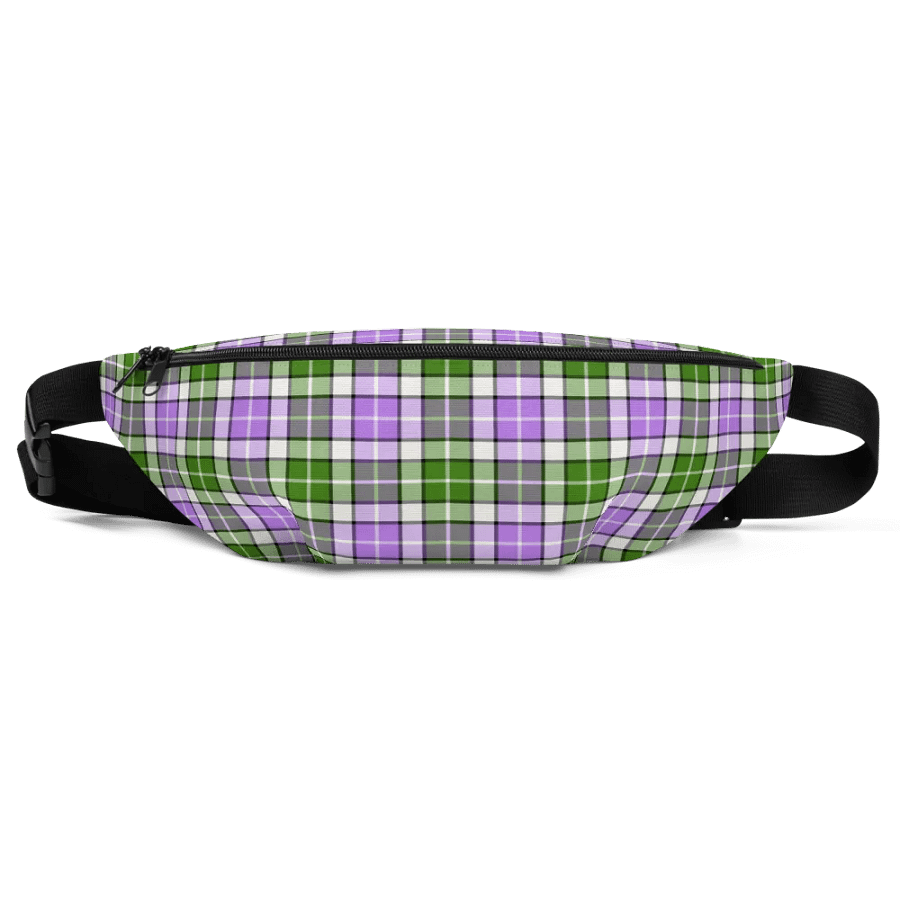 Lavender and Green Plaid Fanny Pack product image (2)