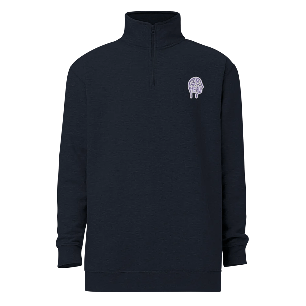 In My Head (purple bubble design) embroidered quarter zip product image (12)
