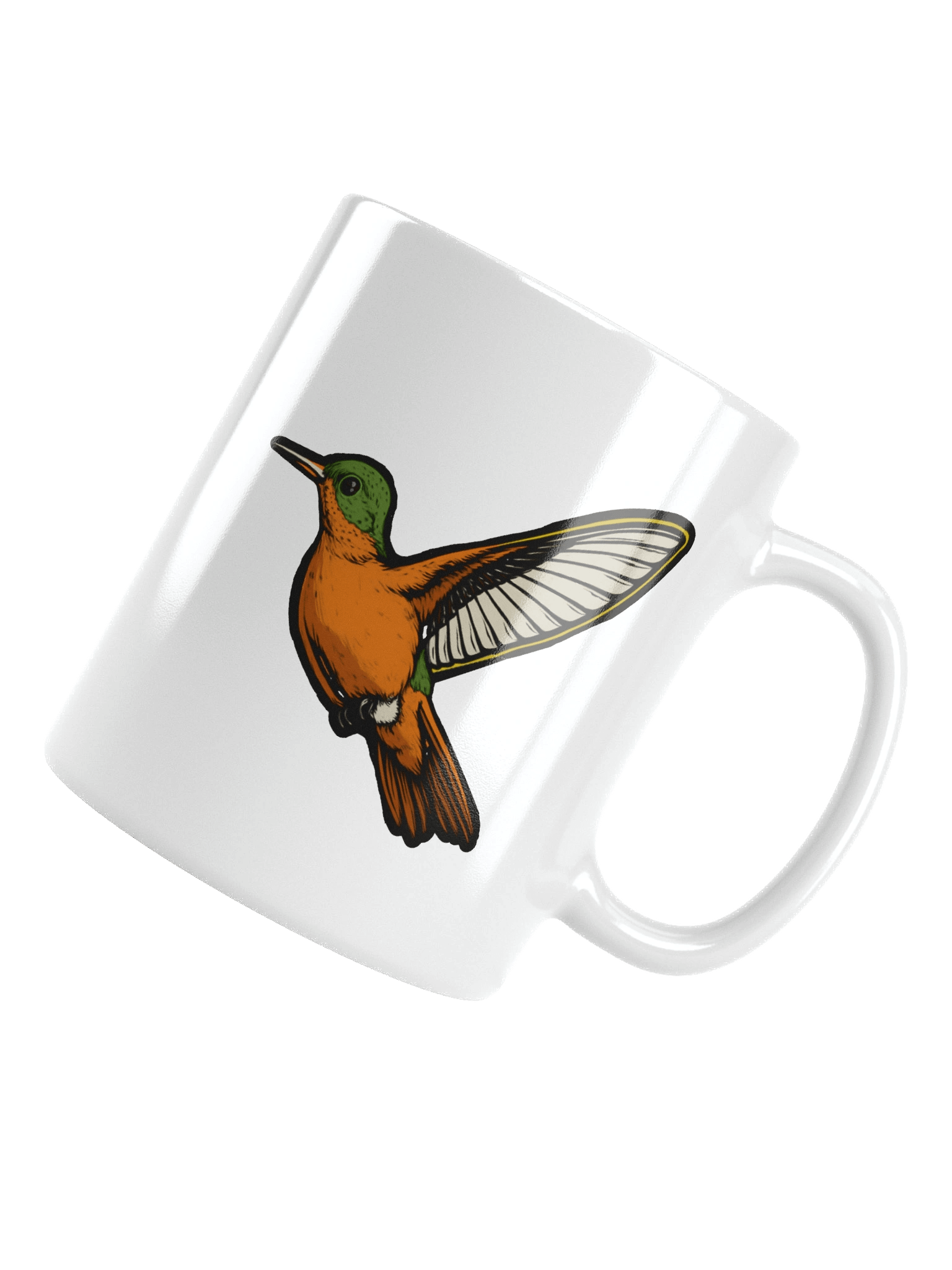 Vibrant Cinnamon Hummingbird Flight Mug product image (5)