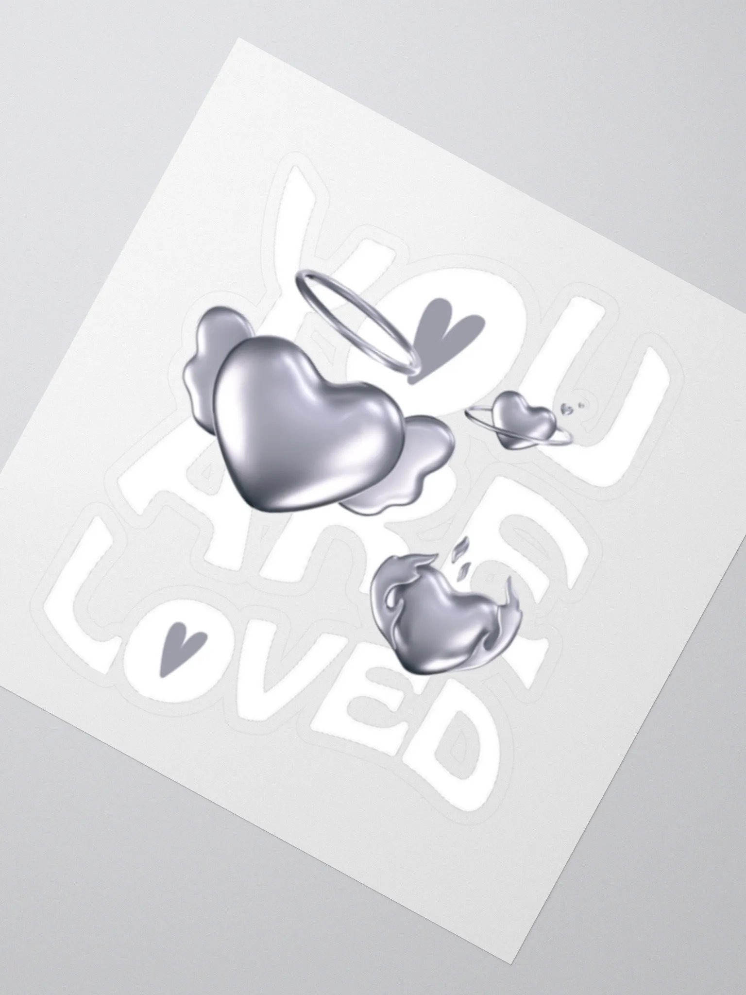 You Are Loved Y2K Stickers product image (2)