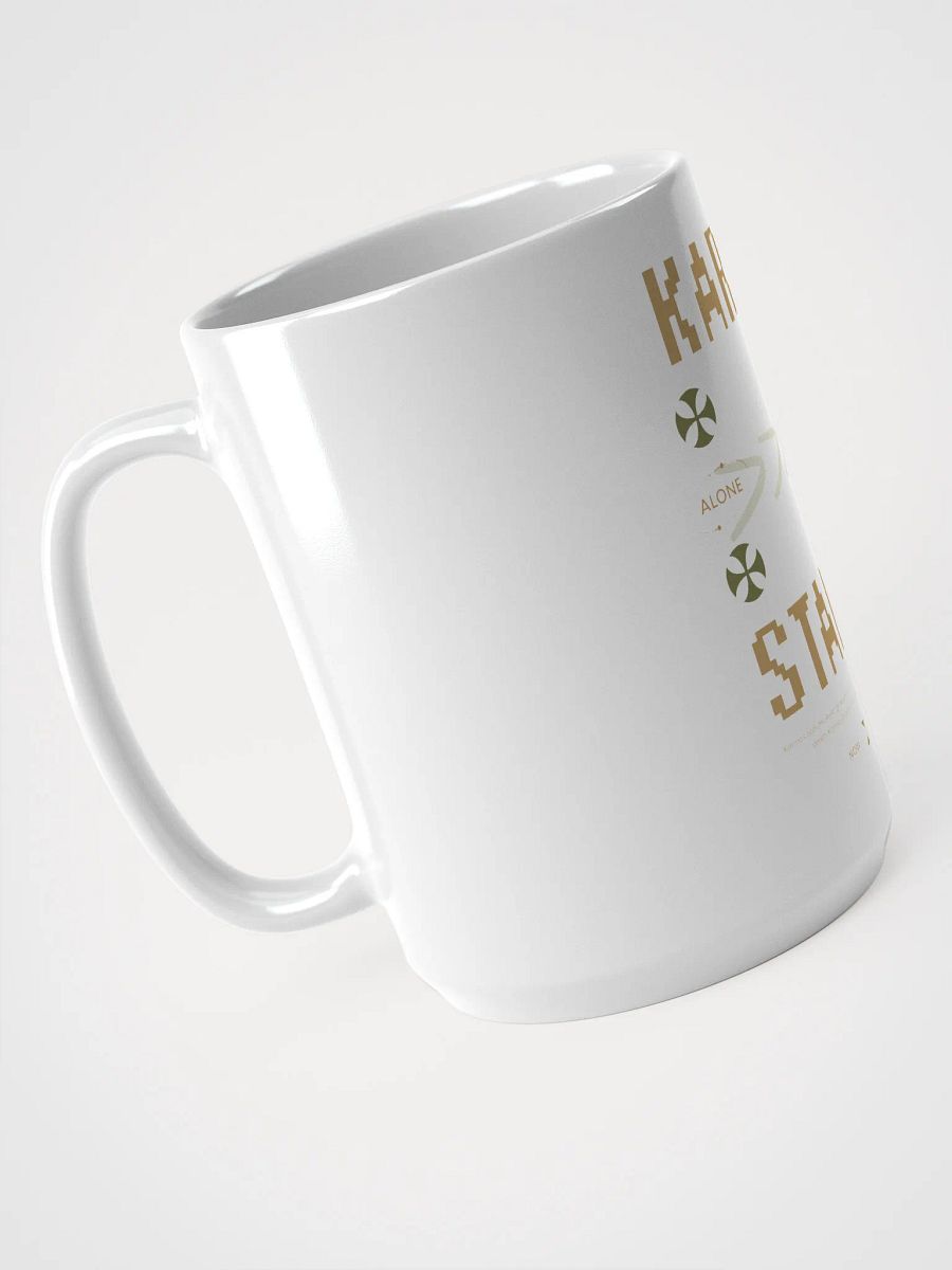 Karma Stands White Glossy Mug product image (3)