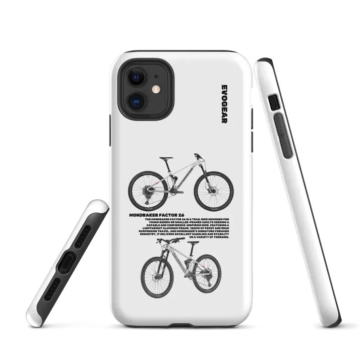 White Mondraker Factor 26 iPhone Case product image (1)