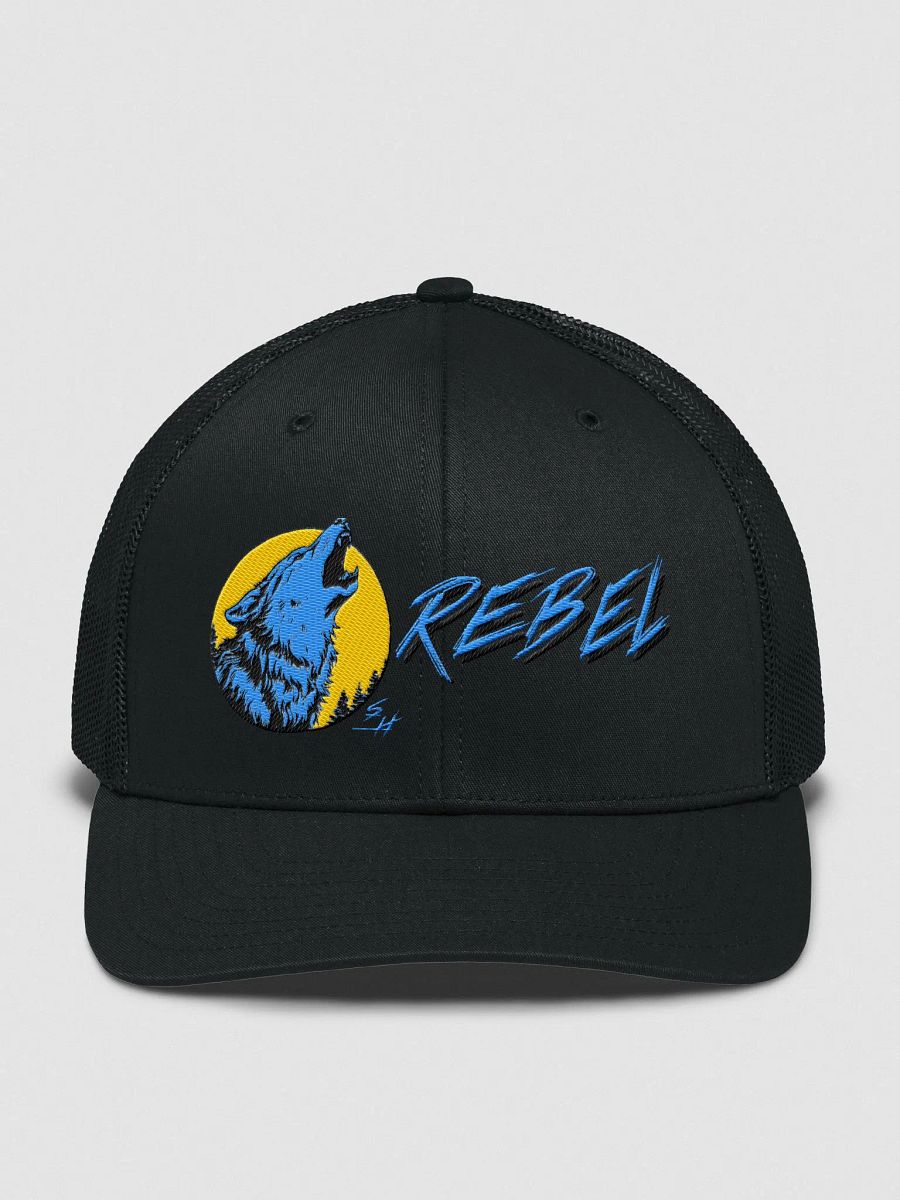 REBEL Trucker Hat w/Wolf Embroidery product image (1)
