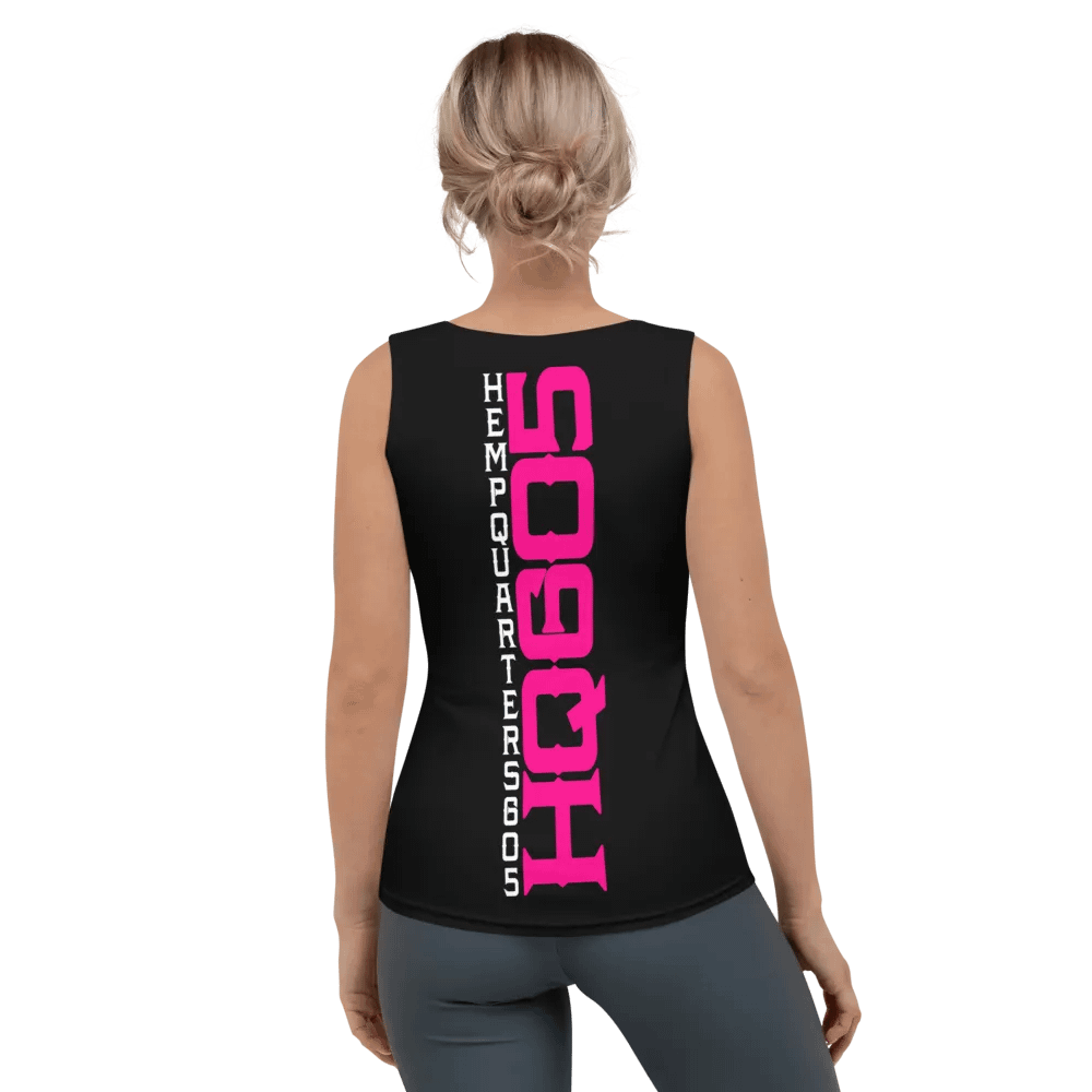 HempQuarters Pink Logo Tank Top product image (4)
