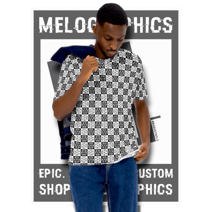 Checked Out Carballer All Over - Ultimate T-Shirt | #MadeByMELO product image (1)