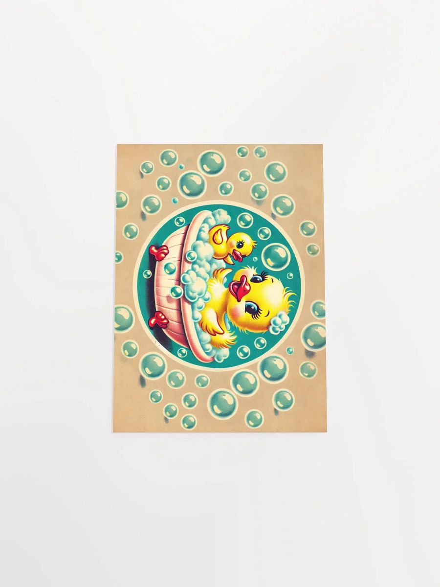 Ducky in a Bubble Bath Premium Matte Poster product image (22)