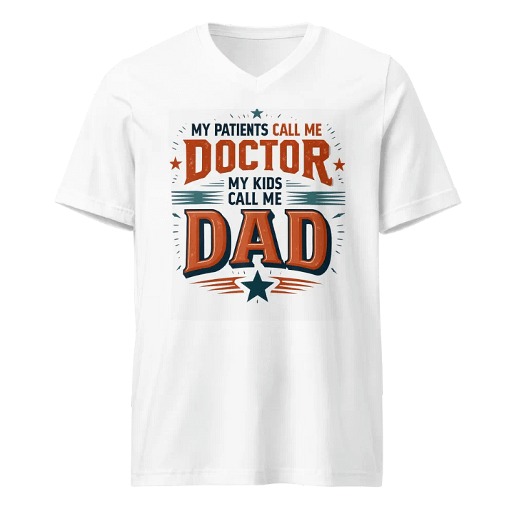 Doctor Dad Typographic T-Shirt product image (1)