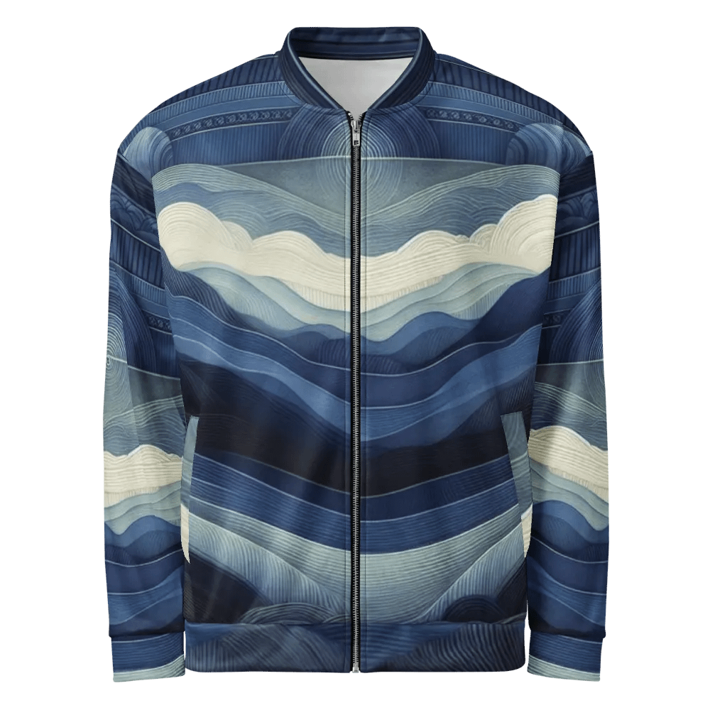 Women's Azure Wave-Print-3 Jacket product image (1)