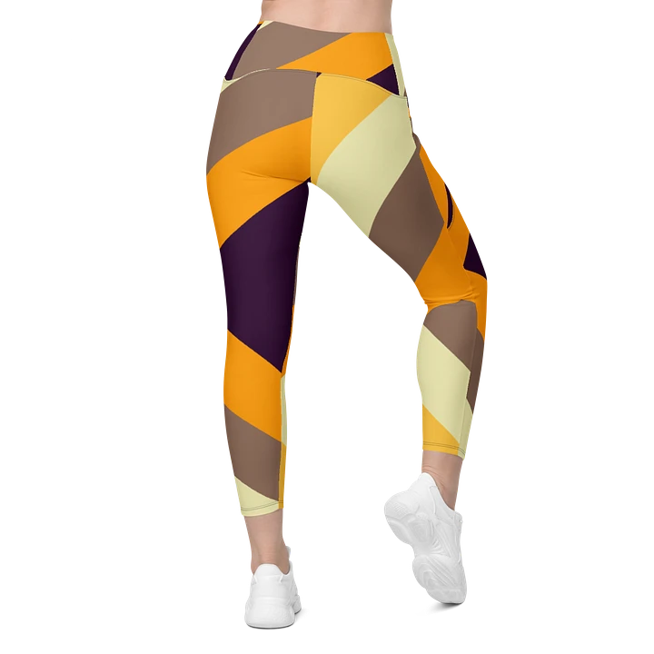 Sunset Stripes All-Over Leggings with Pockets product image (1)