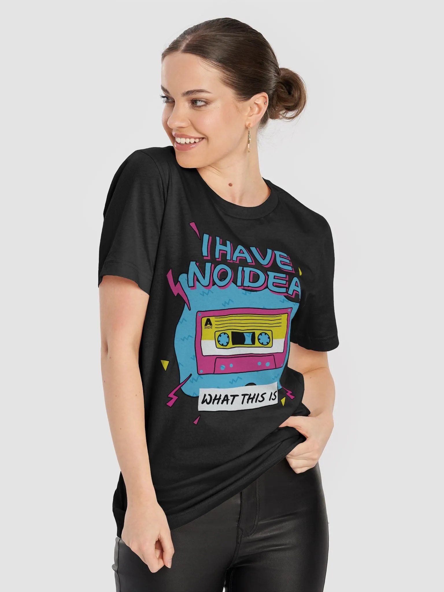 I Have No Idea What This Is 80s 90s Cassette Retro Theme T-Shirt product image (54)