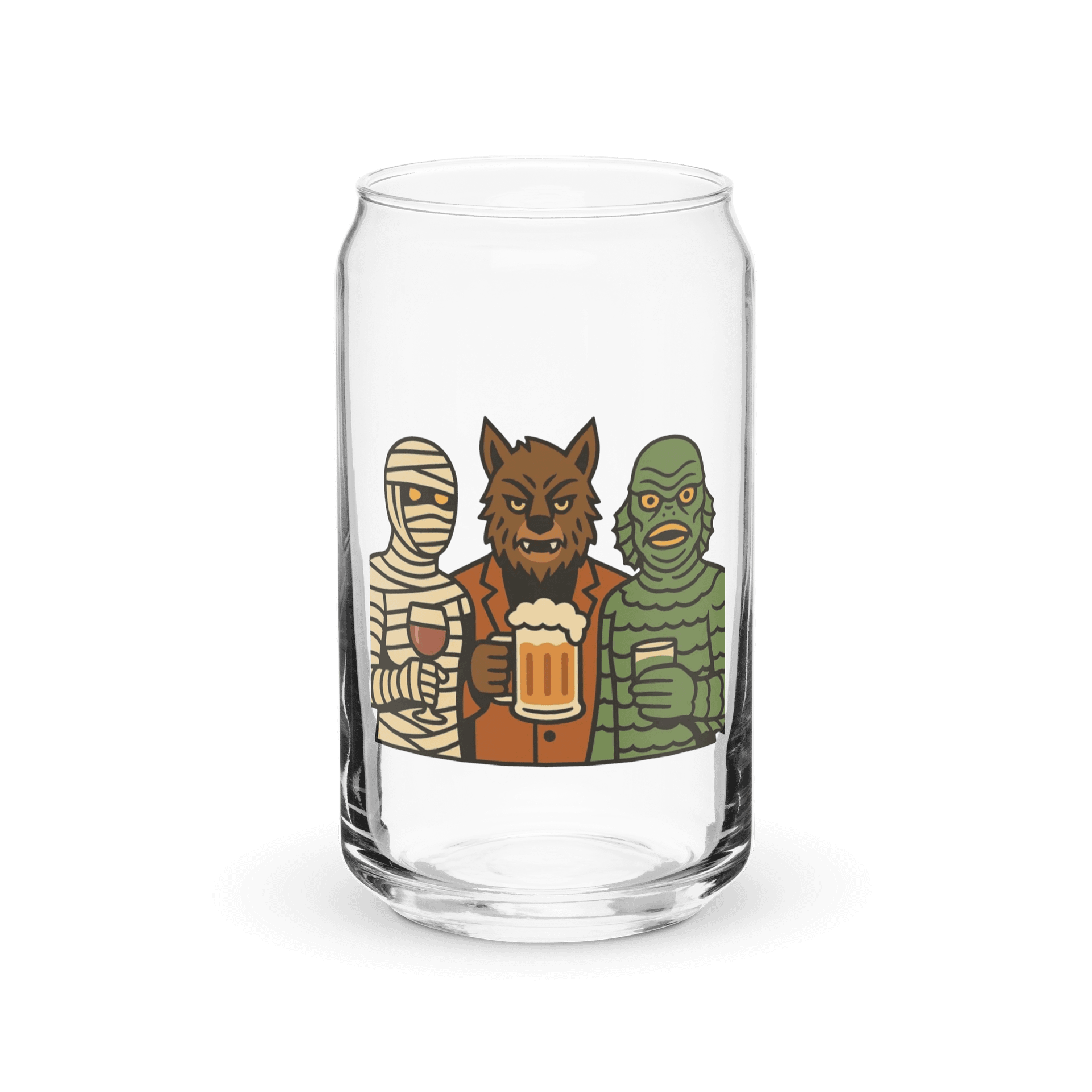 Monster Mash Can-Shaped Glass Set (Female Mummy) product image (2)