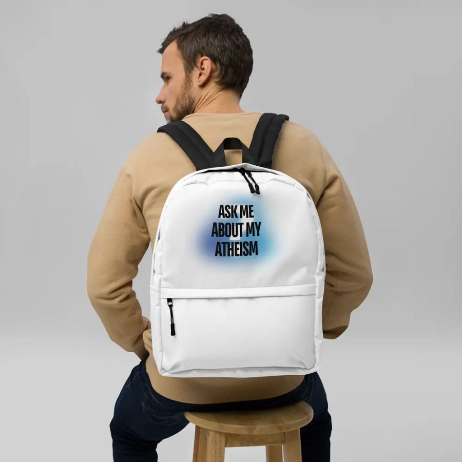 Ask Me About My Atheism Backpack product image (9)