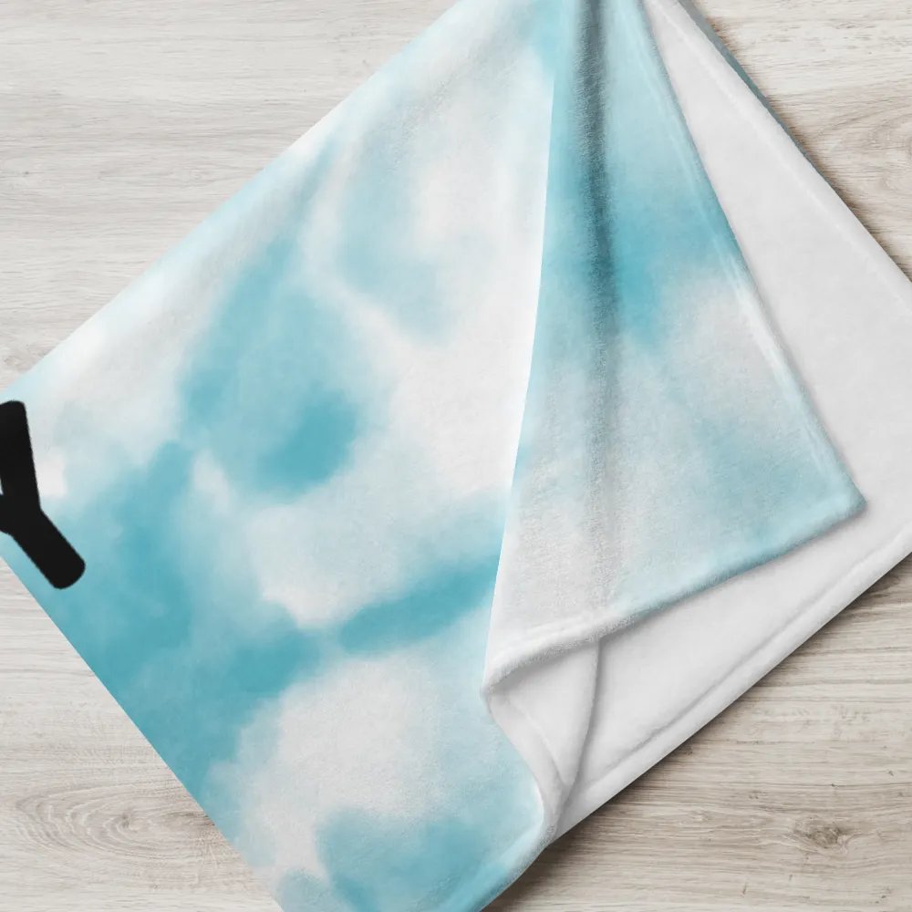 Throw Blanket 🩵 Text me when you get lonely (153 × 203 cm) product image (5)