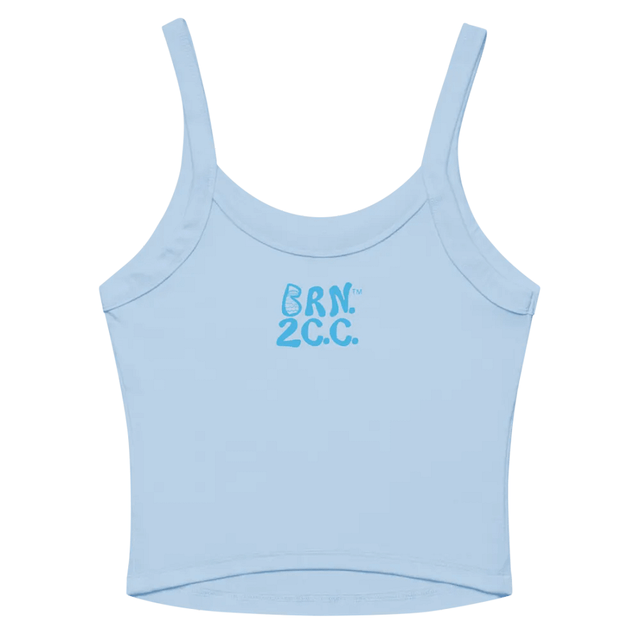 BOURNE to Cape Cod™ | Women’s Micro-Rib Tank | Coastal Cool with a Flattering Fit | Deep Sky Blue Logo product image (7)