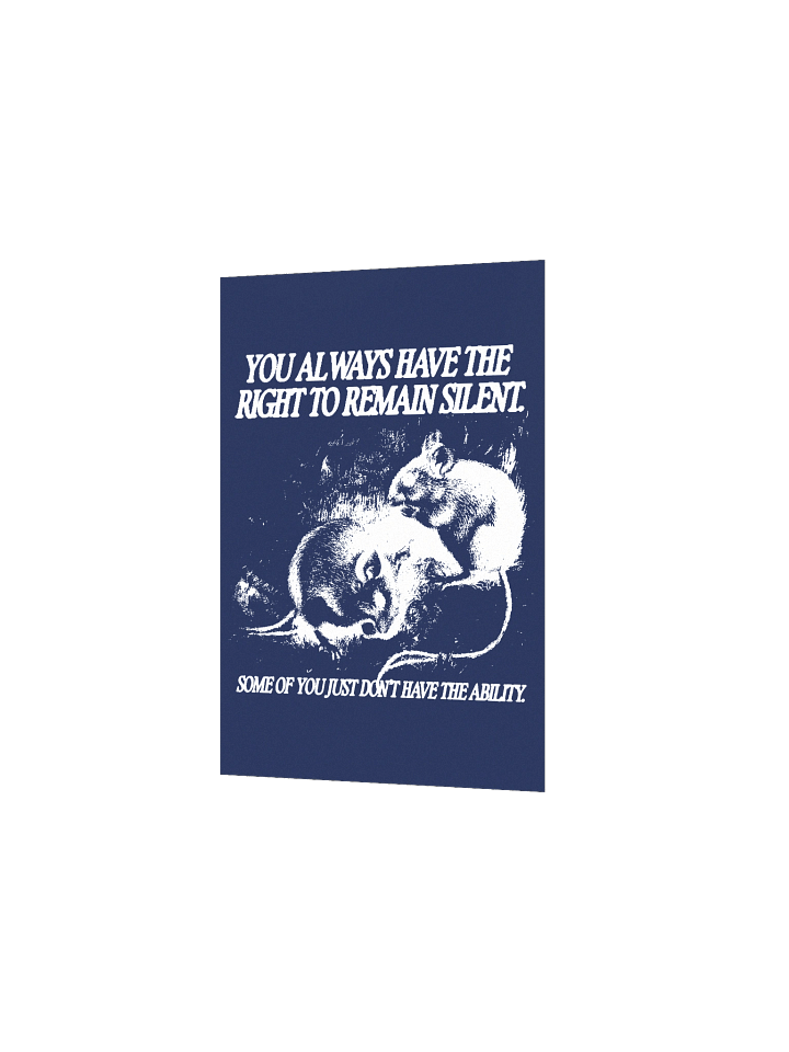 Remain Silent Poster product image (2)