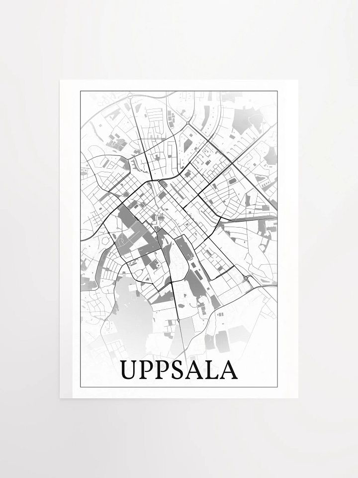 Uppsala, Sweden, city map print product image (2)
