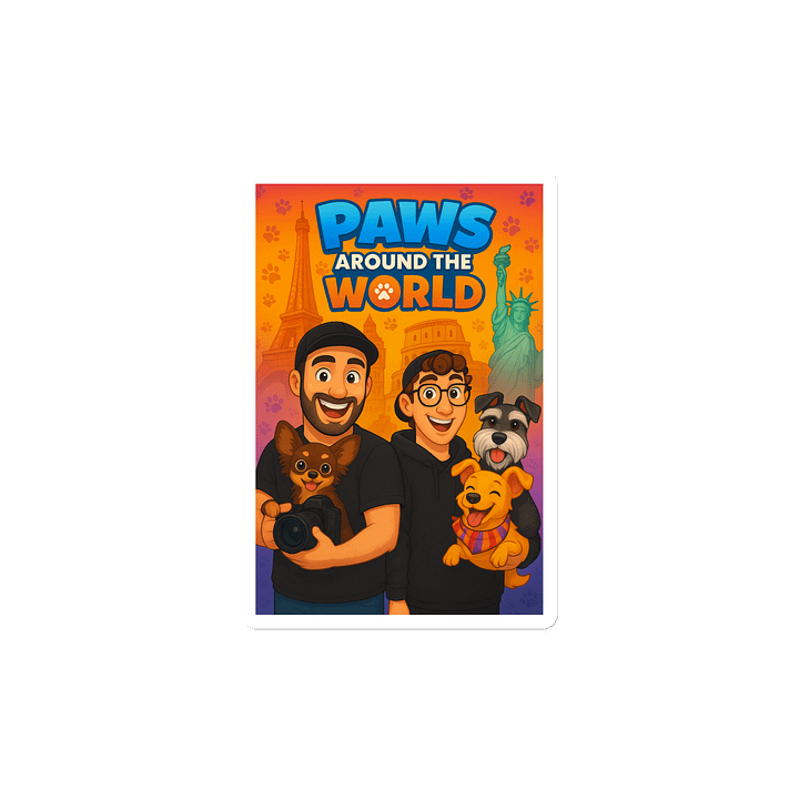 Paws Around the World Magnet product image (1)