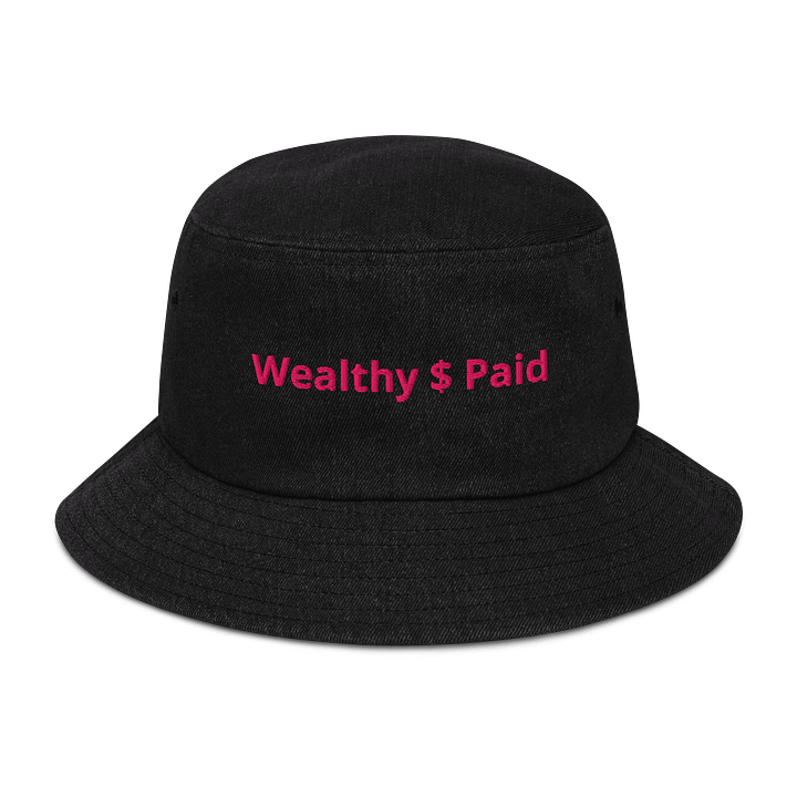 PRETTY PAID PINK Wealthy $ Paid Denim Bucket Hat product image (1)