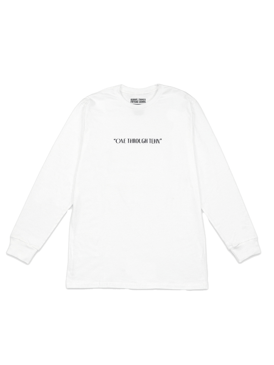 "TEHN" L/S TEE- WHITE product image (1)