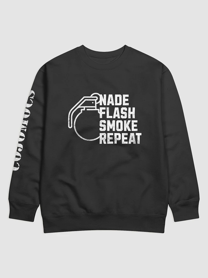 Nade Flash Smoke Repeat Grenade Utility Meme Sweatshirt product image (1)