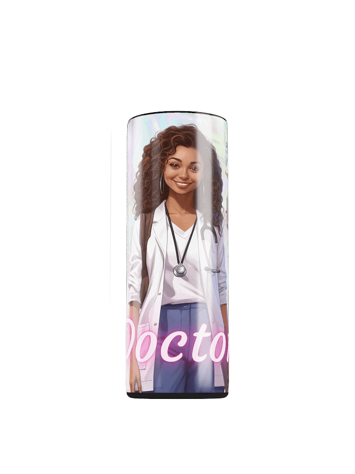 Black Doctor 20 oz Skinny Stainless Steel Tumbler product image (1)