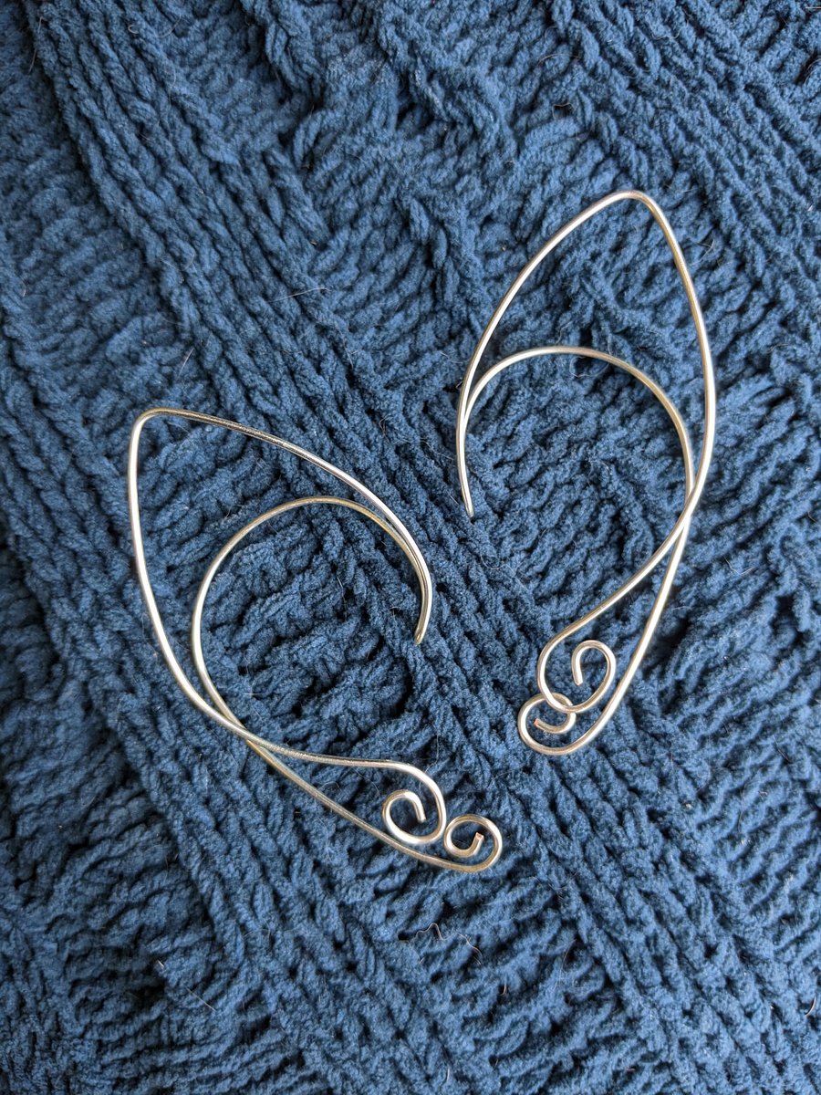 Wire Elf Ears - Silver Outline product image (1)