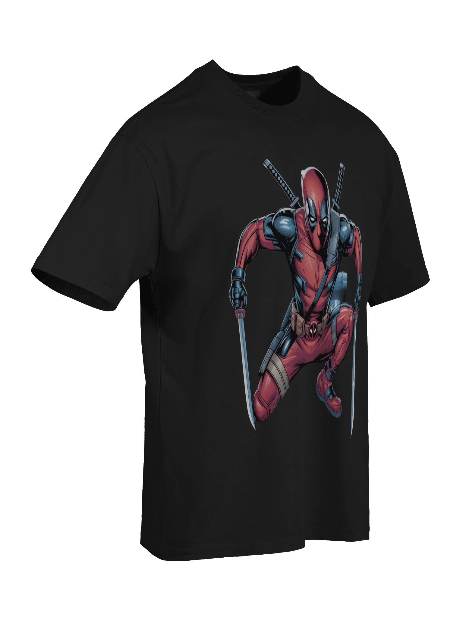 Deadpool Dual Blade Eclipse Oversized Faded T-Shirt product image (8)