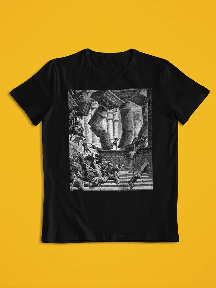 Death of Samson Gustave Dore Bible Illustration Unisex T-Shirt product image (1)