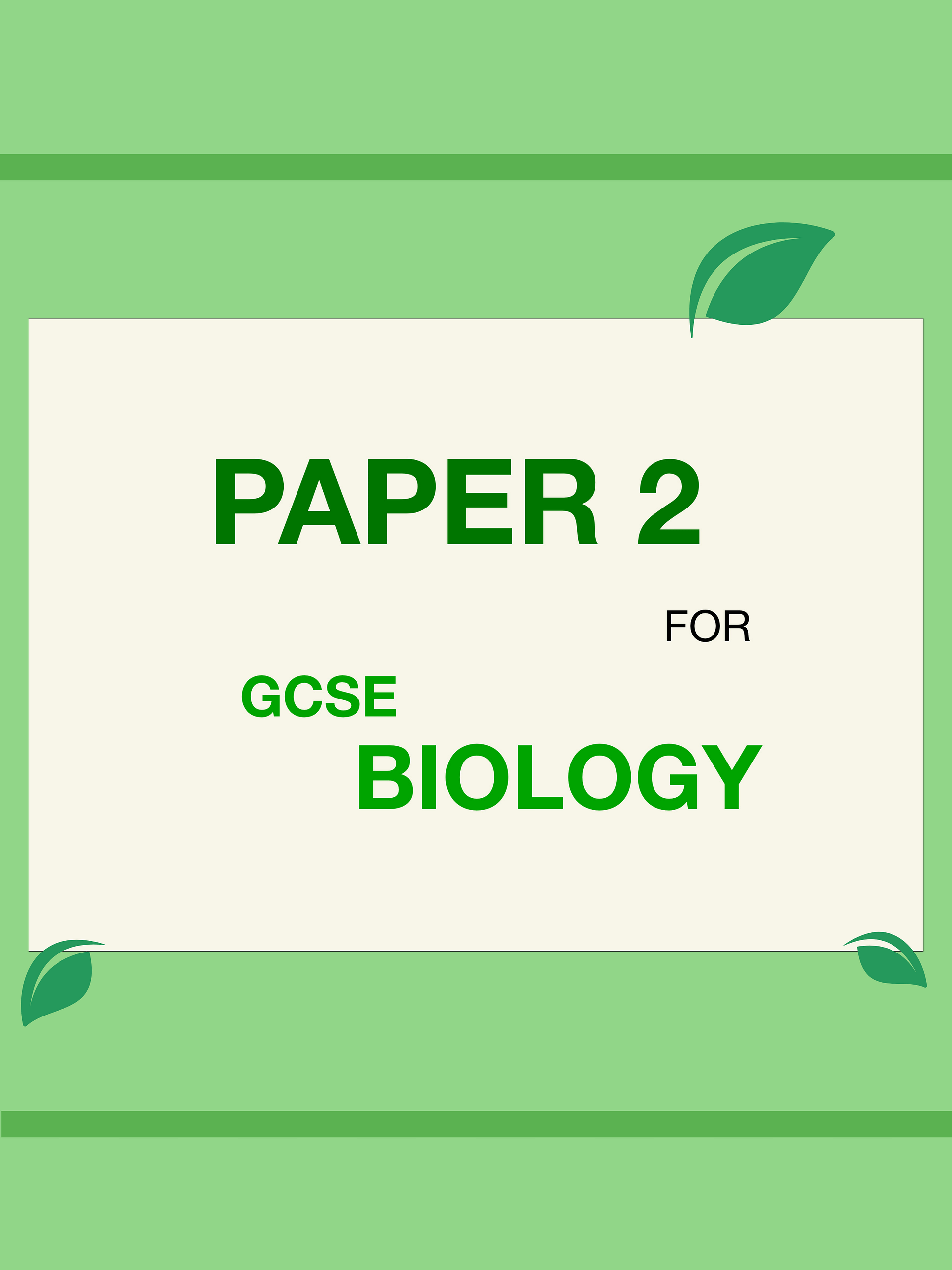 AQA GCSE Biology Paper 2 Revision Notes (25 Pages) | Revision Made Easy product image (3)
