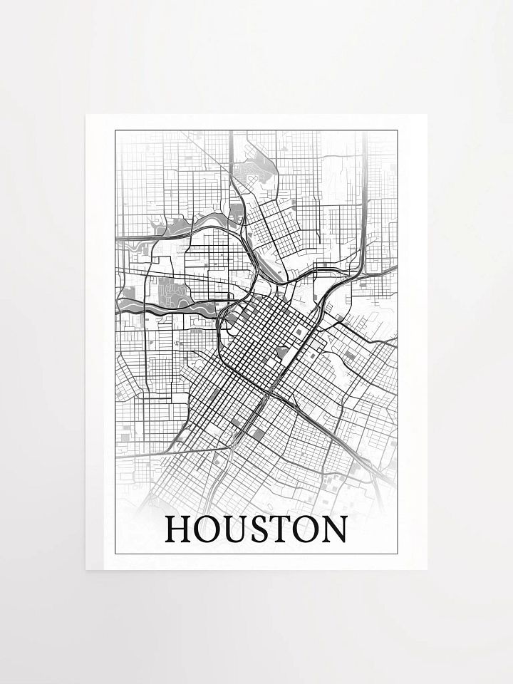 Houston, Texas, USA, city map print product image (2)
