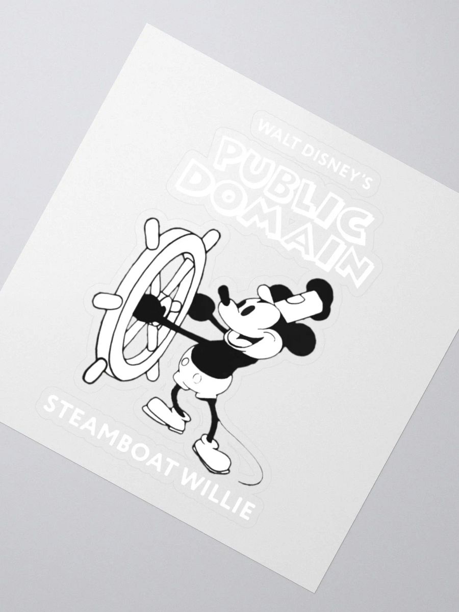 Walt Disney's Public Domain: Steamboat Willie Sticker product image (5)