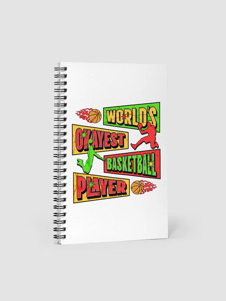 Worlds Okayest Basketball Player Retro Notebook product image (1)