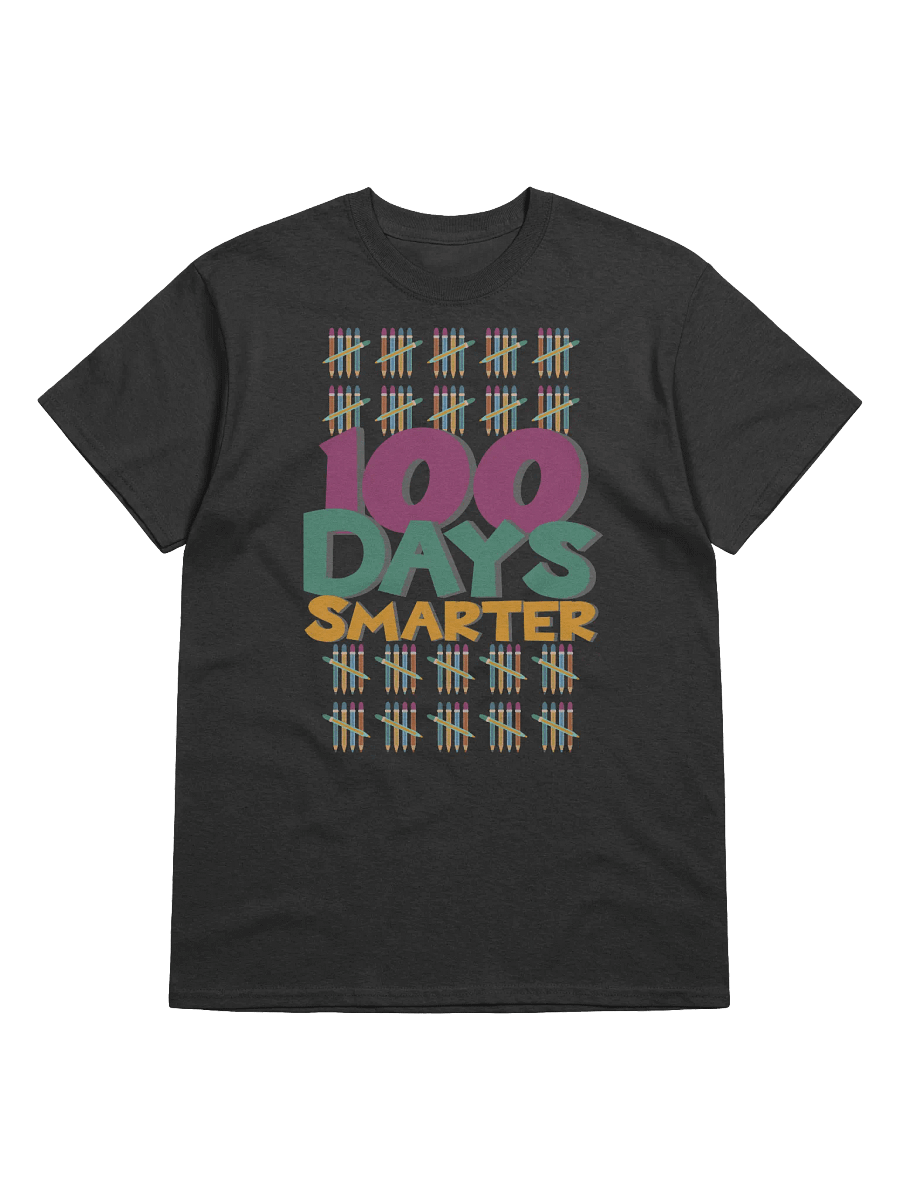 100 Days Smarter Pencil Border T-Shirt product image (1)