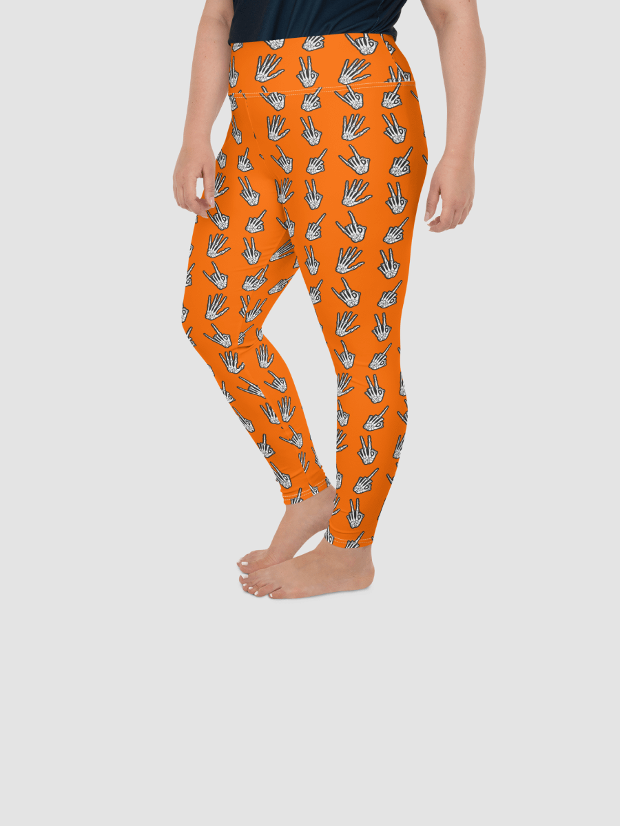 Bone Zone pattern plus size leggings product image (4)