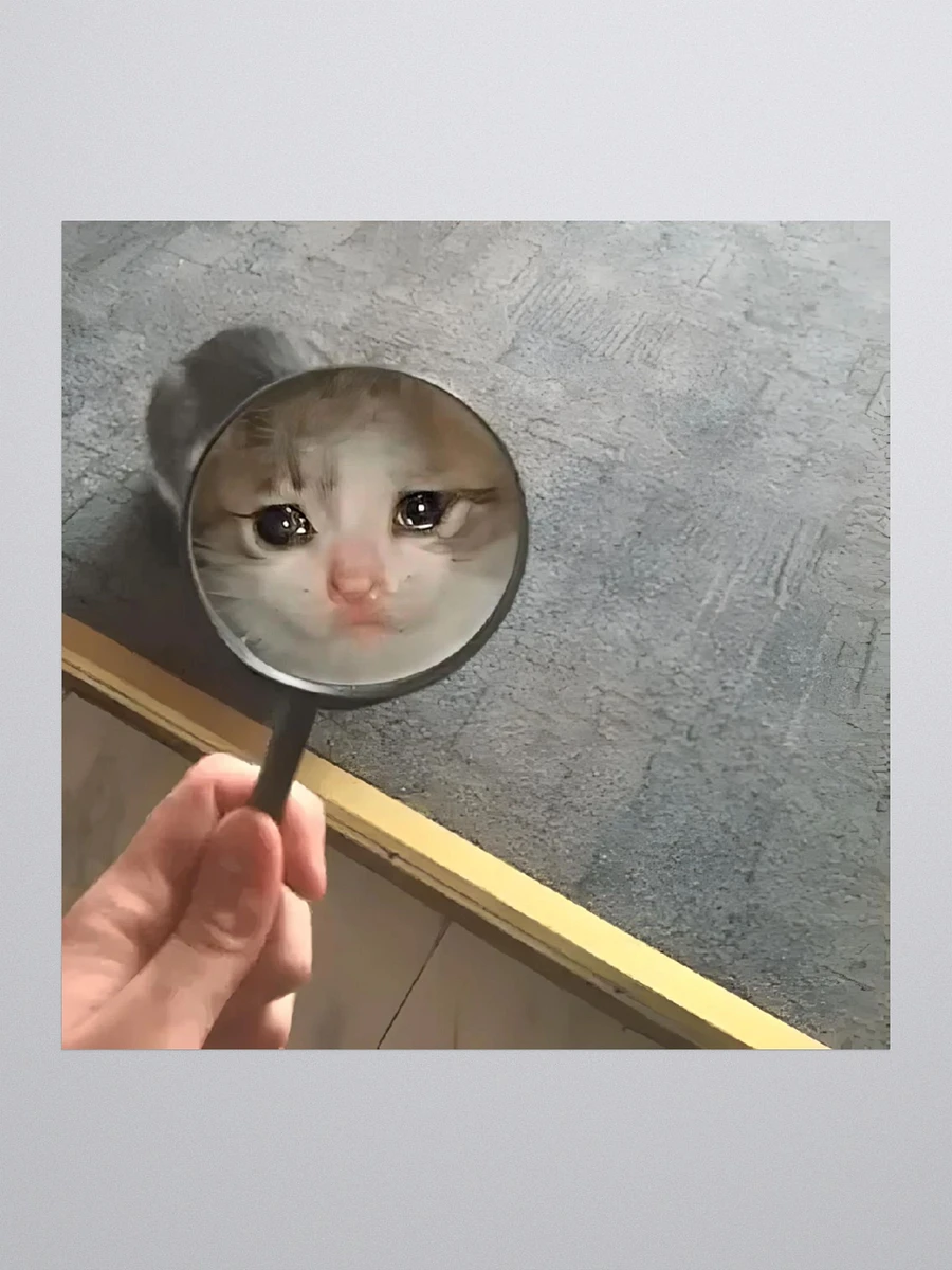 Kiss Cut Stickers: Meme Cats magnifying glass product image (1)