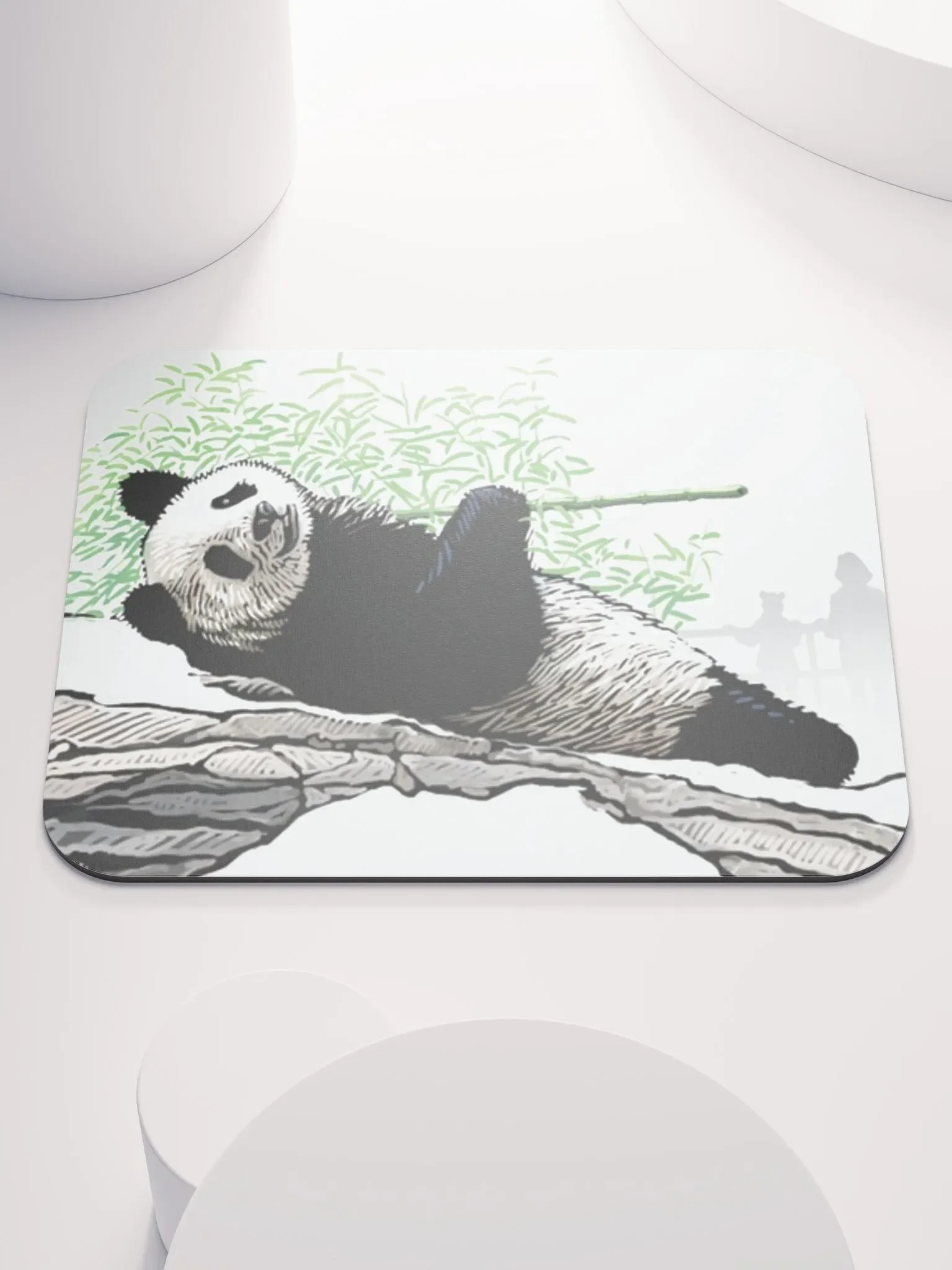 Happy Panda Mouse Mat product image (1)