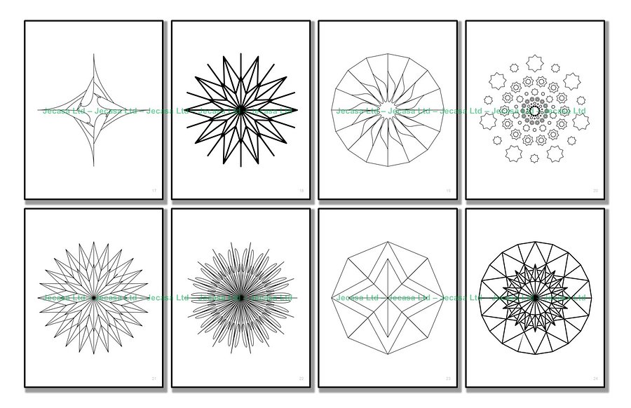 100 Geometric Mandala Coloring Pages | PDF | Digital File | Series GM2025 Vol. 3 product image (5)