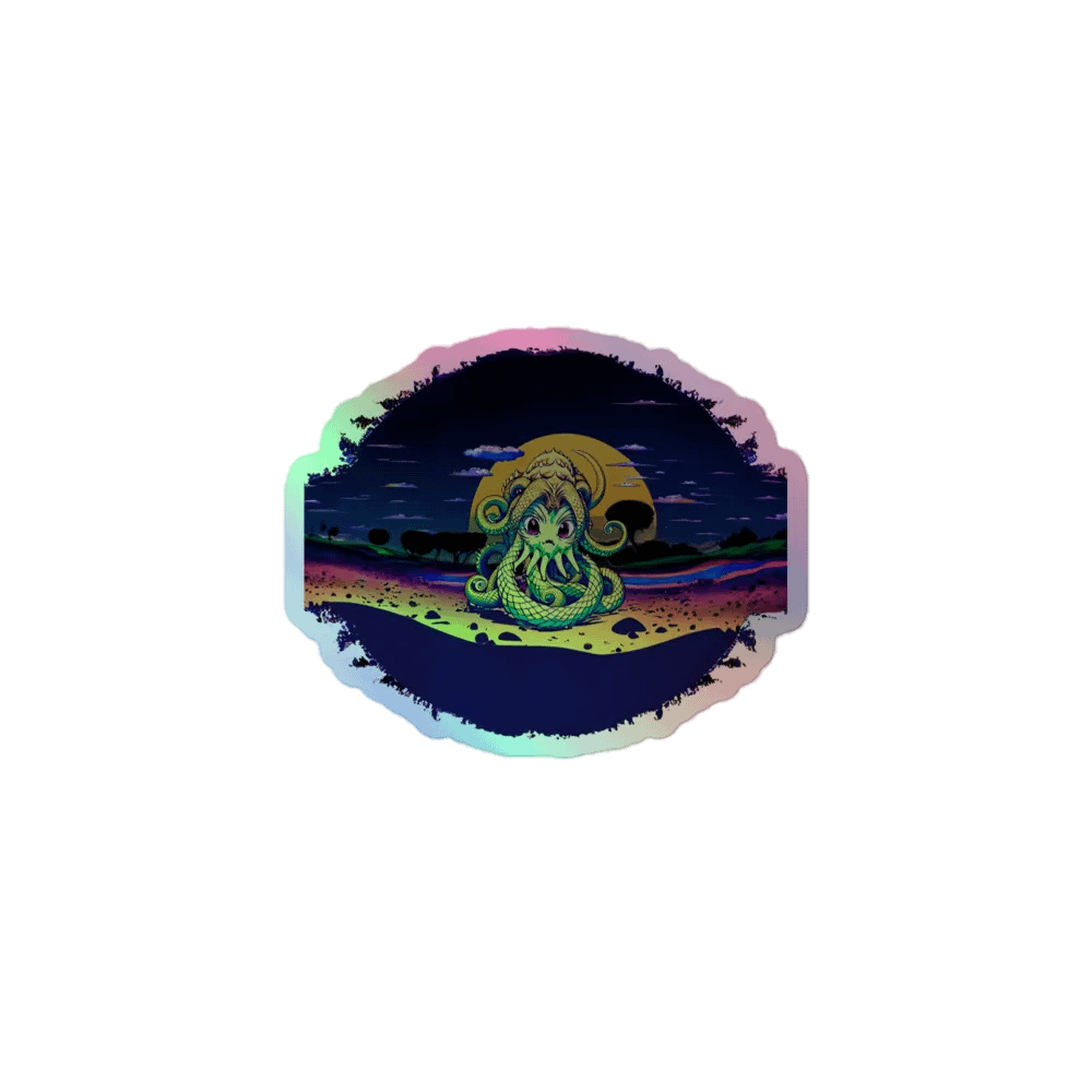 Sand Kraken Holographic Sticker product image (1)