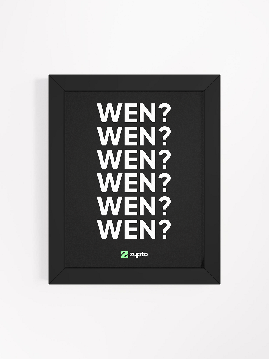 WEN? Framed Poster product image (4)