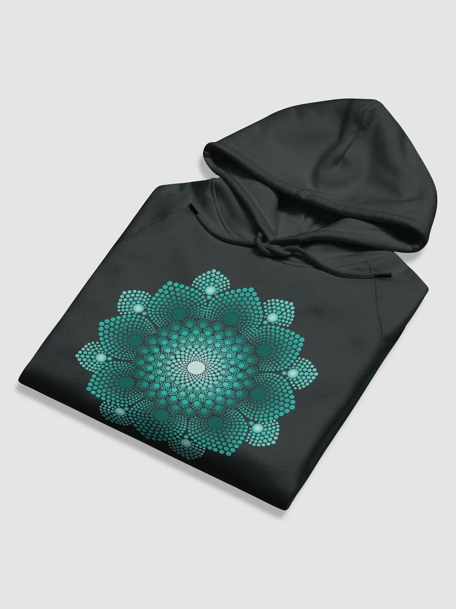 Turquoise Dot Mandala Unisex Eco Hoodie product image (7)